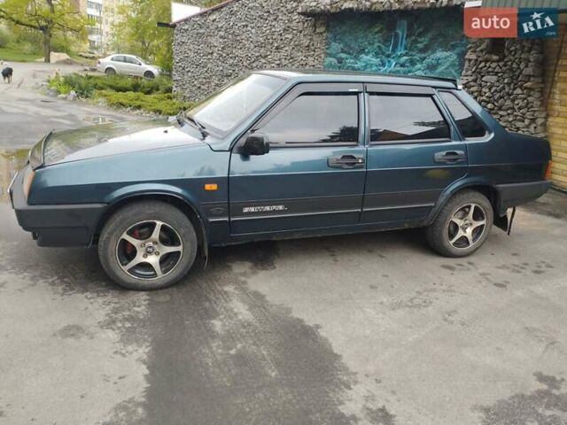 Зеленый ВАЗ 21099, объемом двигателя 1.5 л и пробегом 190 тыс. км за 2300 $, фото 1 на Automoto.ua