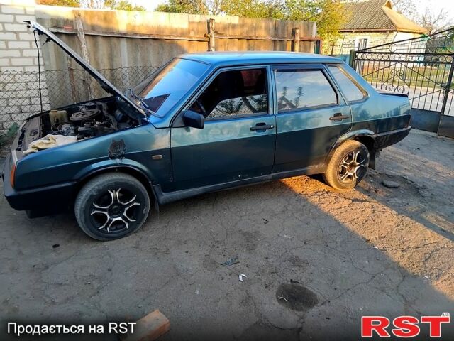 Зелений ВАЗ 21099, об'ємом двигуна 1.5 л та пробігом 245 тис. км за 1100 $, фото 1 на Automoto.ua