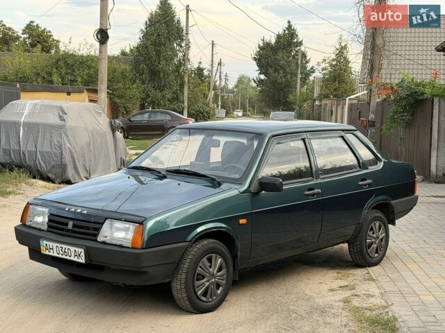 Зеленый ВАЗ 21099, объемом двигателя 1.5 л и пробегом 260 тыс. км за 1750 $, фото 1 на Automoto.ua