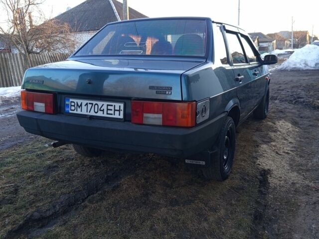 Зеленый ВАЗ 21099, объемом двигателя 1.5 л и пробегом 132 тыс. км за 1799 $, фото 1 на Automoto.ua