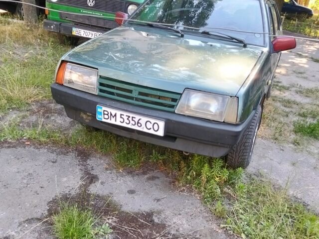 Зеленый ВАЗ 21099, объемом двигателя 1.5 л и пробегом 250 тыс. км за 1300 $, фото 1 на Automoto.ua