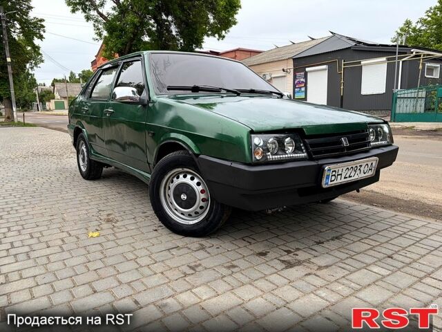 Зеленый ВАЗ 21099, объемом двигателя 1.5 л и пробегом 286 тыс. км за 900 $, фото 1 на Automoto.ua