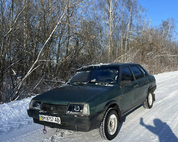 Зеленый ВАЗ 21099, объемом двигателя 1.5 л и пробегом 207 тыс. км за 1500 $, фото 1 на Automoto.ua
