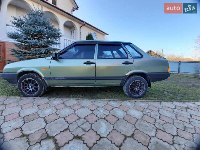 Зеленый ВАЗ 21099, объемом двигателя 1.5 л и пробегом 172 тыс. км за 1300 $, фото 1 на Automoto.ua