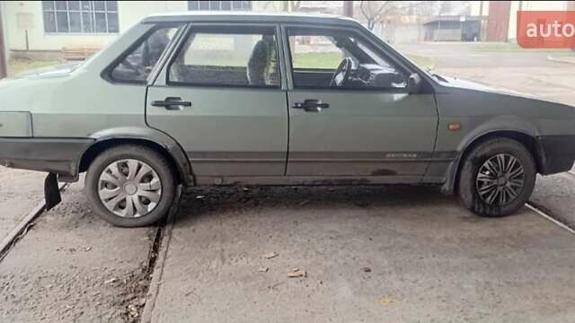 Зеленый ВАЗ 21099, объемом двигателя 1.5 л и пробегом 198 тыс. км за 987 $, фото 1 на Automoto.ua