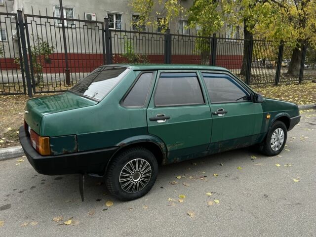 Зелений ВАЗ 21099, об'ємом двигуна 1.5 л та пробігом 170 тис. км за 1100 $, фото 1 на Automoto.ua