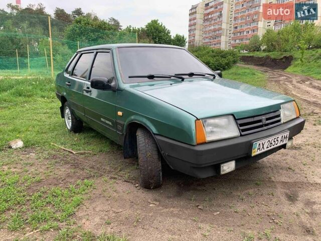 Зеленый ВАЗ 21099, объемом двигателя 1.5 л и пробегом 150 тыс. км за 1600 $, фото 1 на Automoto.ua