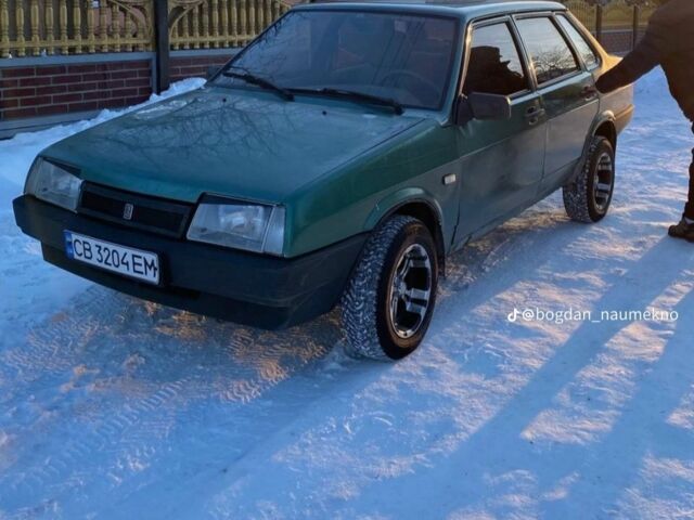 Зелений ВАЗ 21099, об'ємом двигуна 1.6 л та пробігом 198 тис. км за 1800 $, фото 1 на Automoto.ua