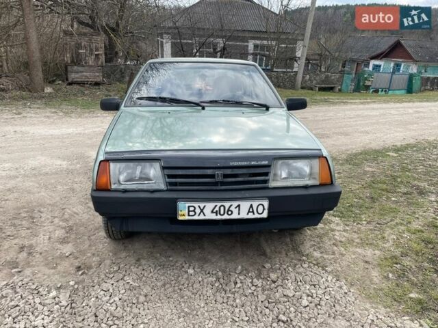 Зеленый ВАЗ 21099, объемом двигателя 1.6 л и пробегом 325 тыс. км за 1600 $, фото 1 на Automoto.ua