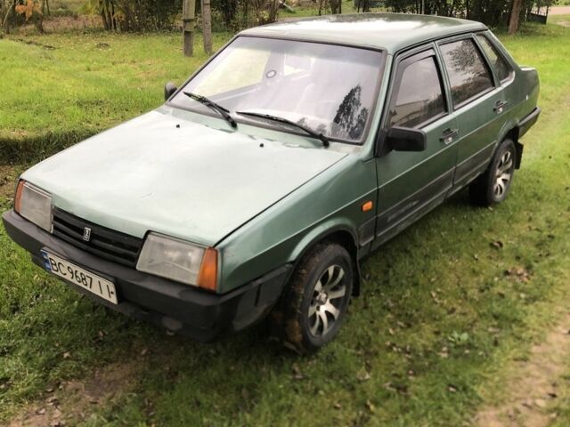 Зеленый ВАЗ 21099, объемом двигателя 1.6 л и пробегом 430 тыс. км за 1100 $, фото 1 на Automoto.ua
