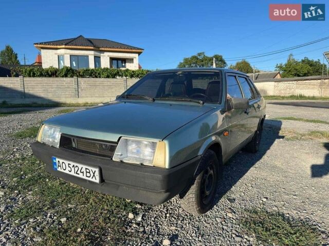 Зеленый ВАЗ 21099, объемом двигателя 1.5 л и пробегом 259 тыс. км за 1500 $, фото 1 на Automoto.ua