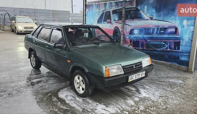 Зеленый ВАЗ 21099, объемом двигателя 1.6 л и пробегом 140 тыс. км за 2000 $, фото 1 на Automoto.ua