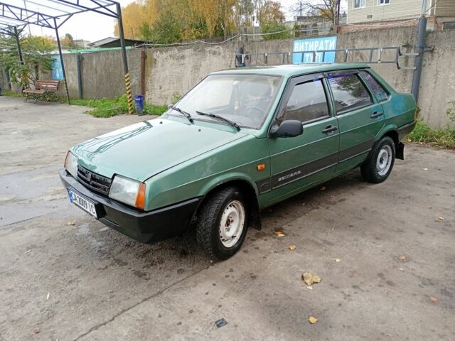 Зеленый ВАЗ 21099, объемом двигателя 1.6 л и пробегом 122 тыс. км за 2200 $, фото 1 на Automoto.ua