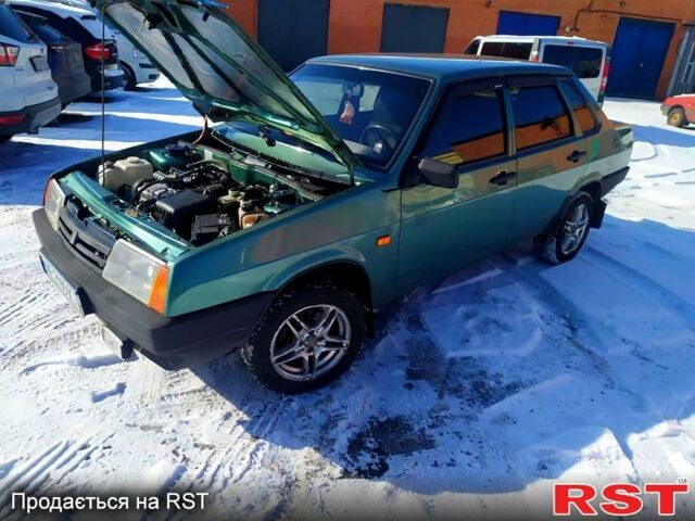 Зеленый ВАЗ 21099, объемом двигателя 1.6 л и пробегом 160 тыс. км за 2300 $, фото 1 на Automoto.ua