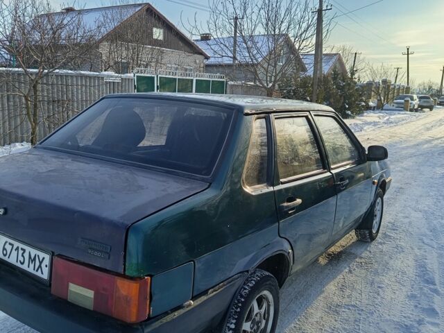 Зеленый ВАЗ 21099, объемом двигателя 1.6 л и пробегом 200 тыс. км за 1040 $, фото 1 на Automoto.ua