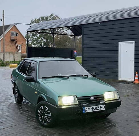 Зелений ВАЗ 21099, об'ємом двигуна 1.6 л та пробігом 153 тис. км за 1450 $, фото 1 на Automoto.ua