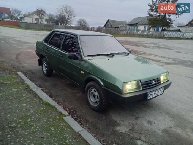 Зеленый ВАЗ 21099, объемом двигателя 1.6 л и пробегом 157 тыс. км за 1400 $, фото 1 на Automoto.ua