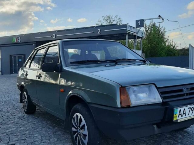 Зеленый ВАЗ 21099, объемом двигателя 1.6 л и пробегом 105 тыс. км за 2450 $, фото 1 на Automoto.ua