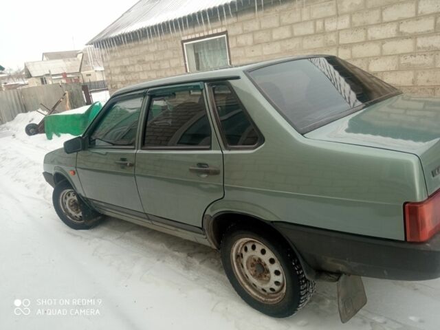 Зеленый ВАЗ 21099, объемом двигателя 2 л и пробегом 130 тыс. км за 2600 $, фото 1 на Automoto.ua