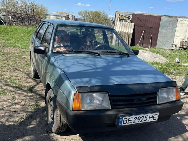 Зеленый ВАЗ 21099, объемом двигателя 1.6 л и пробегом 180 тыс. км за 1500 $, фото 1 на Automoto.ua