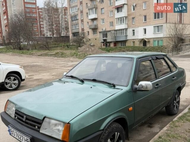 Зеленый ВАЗ 21099, объемом двигателя 1.6 л и пробегом 163 тыс. км за 1850 $, фото 1 на Automoto.ua