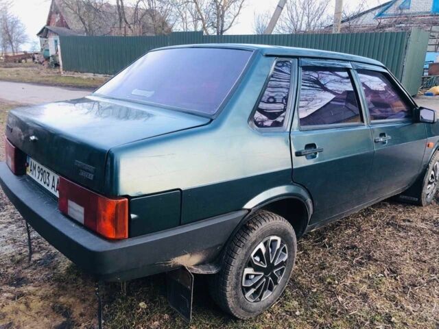 Зелений ВАЗ 21099, об'ємом двигуна 1.5 л та пробігом 2 тис. км за 1400 $, фото 1 на Automoto.ua