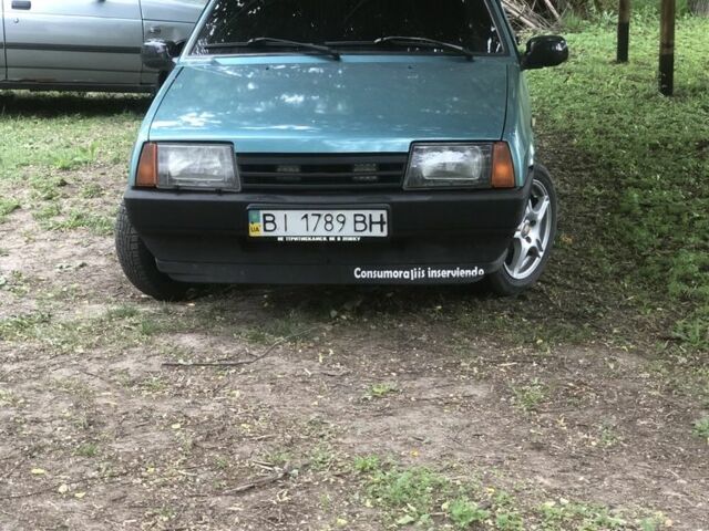 Зеленый ВАЗ 21099, объемом двигателя 1.5 л и пробегом 1000 тыс. км за 1650 $, фото 1 на Automoto.ua