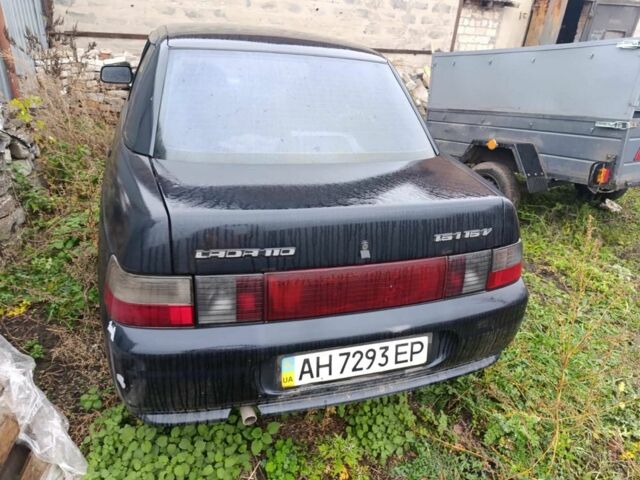 Черный ВАЗ 2110, объемом двигателя 1.6 л и пробегом 250 тыс. км за 1425 $, фото 1 на Automoto.ua