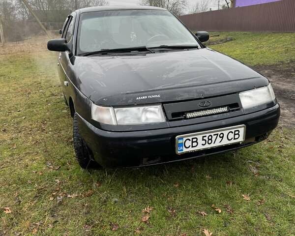 Черный ВАЗ 2110, объемом двигателя 1.6 л и пробегом 340 тыс. км за 1500 $, фото 1 на Automoto.ua