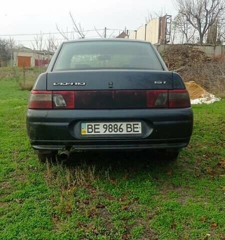Черный ВАЗ 2110, объемом двигателя 1.6 л и пробегом 99 тыс. км за 1450 $, фото 1 на Automoto.ua