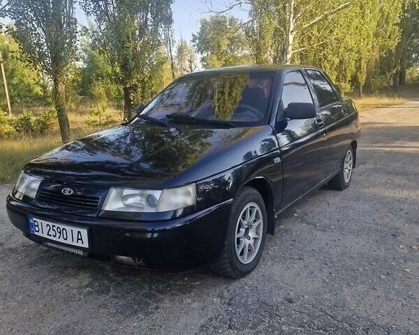 Черный ВАЗ 2110, объемом двигателя 1.6 л и пробегом 250 тыс. км за 2000 $, фото 1 на Automoto.ua