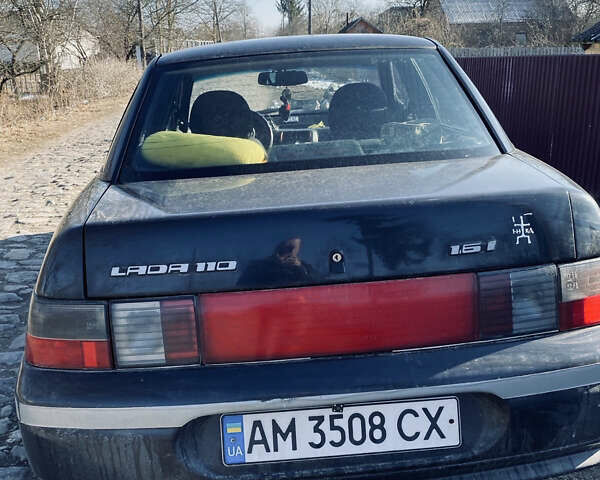 Черный ВАЗ 2110, объемом двигателя 1.6 л и пробегом 61 тыс. км за 2300 $, фото 1 на Automoto.ua
