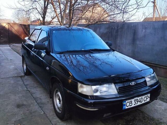 Черный ВАЗ 2110, объемом двигателя 1.6 л и пробегом 200 тыс. км за 2200 $, фото 1 на Automoto.ua