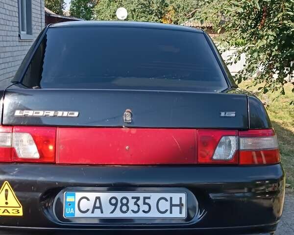 Черный ВАЗ 2110, объемом двигателя 1.6 л и пробегом 189 тыс. км за 2999 $, фото 1 на Automoto.ua