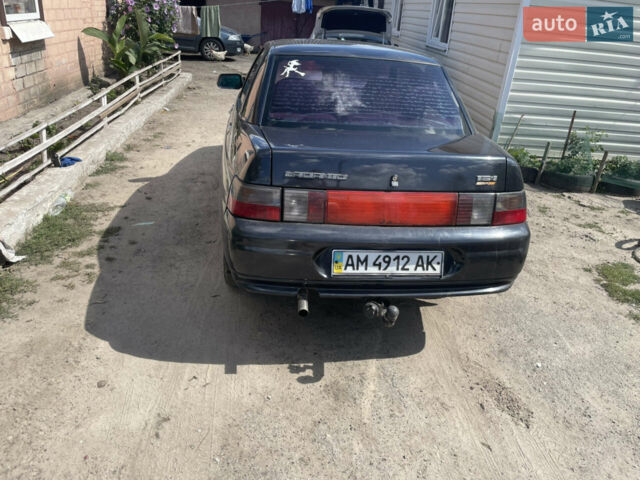 Черный ВАЗ 2110, объемом двигателя 1.6 л и пробегом 260 тыс. км за 2300 $, фото 1 на Automoto.ua