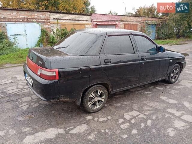 Черный ВАЗ 2110, объемом двигателя 1.6 л и пробегом 165 тыс. км за 1250 $, фото 1 на Automoto.ua