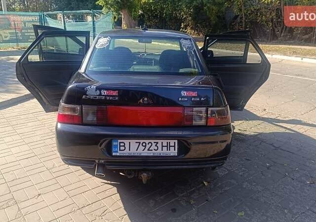 Чорний ВАЗ 2110, об'ємом двигуна 1.6 л та пробігом 182 тис. км за 2400 $, фото 1 на Automoto.ua