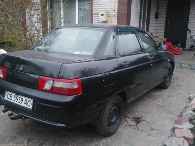Черный ВАЗ 2110, объемом двигателя 1.6 л и пробегом 200 тыс. км за 1074 $, фото 1 на Automoto.ua
