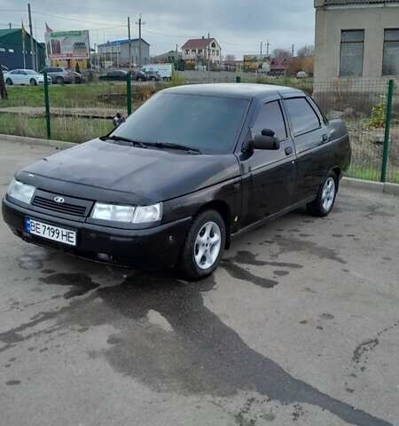 Черный ВАЗ 2110, объемом двигателя 1.62 л и пробегом 194 тыс. км за 2000 $, фото 1 на Automoto.ua