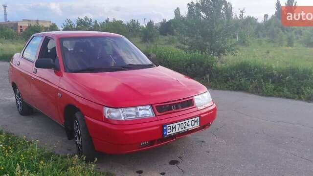 Красный ВАЗ 2110, объемом двигателя 1.5 л и пробегом 212 тыс. км за 2200 $, фото 1 на Automoto.ua