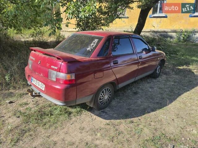 Красный ВАЗ 2110, объемом двигателя 1.5 л и пробегом 220 тыс. км за 1750 $, фото 1 на Automoto.ua