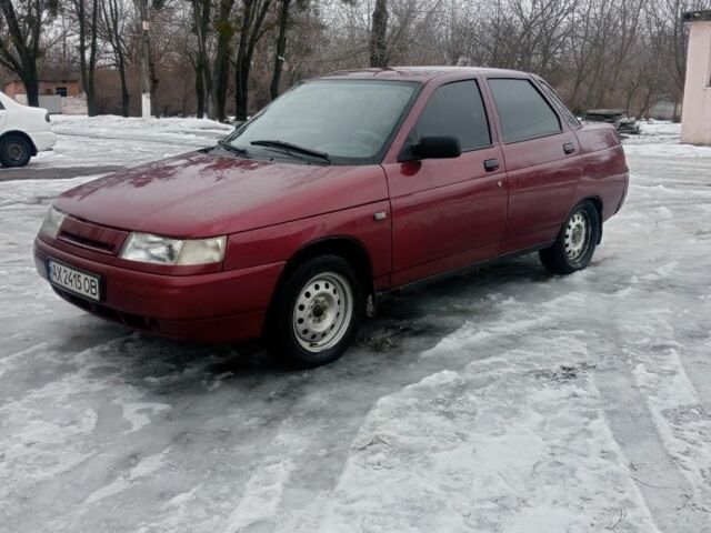 Красный ВАЗ 2110, объемом двигателя 1.6 л и пробегом 182 тыс. км за 1750 $, фото 1 на Automoto.ua