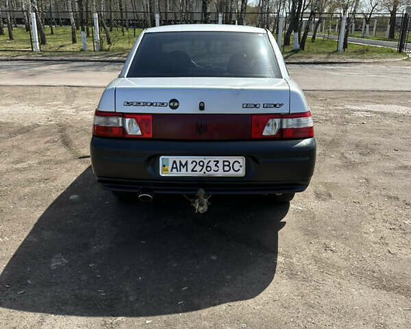 Серый ВАЗ 2110, объемом двигателя 1.6 л и пробегом 265 тыс. км за 1300 $, фото 1 на Automoto.ua
