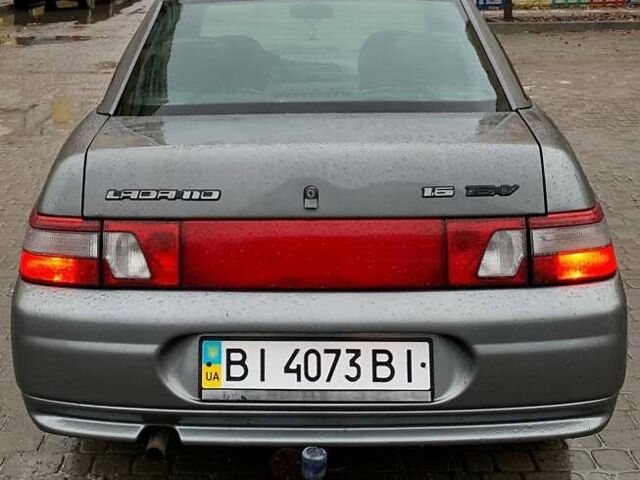 Серый ВАЗ 2110, объемом двигателя 1.6 л и пробегом 184 тыс. км за 2800 $, фото 1 на Automoto.ua