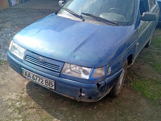 Синий ВАЗ 2110, объемом двигателя 2 л и пробегом 120 тыс. км за 650 $, фото 1 на Automoto.ua