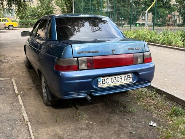 Синий ВАЗ 2110, объемом двигателя 1 л и пробегом 275 тыс. км за 1008 $, фото 1 на Automoto.ua