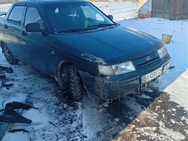 Зеленый ВАЗ 2110, объемом двигателя 1 л и пробегом 3 тыс. км за 1160 $, фото 1 на Automoto.ua