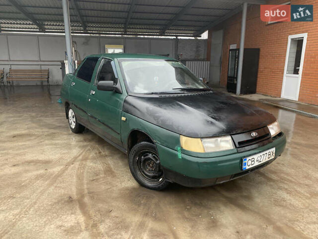 Зеленый ВАЗ 2110, объемом двигателя 1.5 л и пробегом 300 тыс. км за 600 $, фото 1 на Automoto.ua