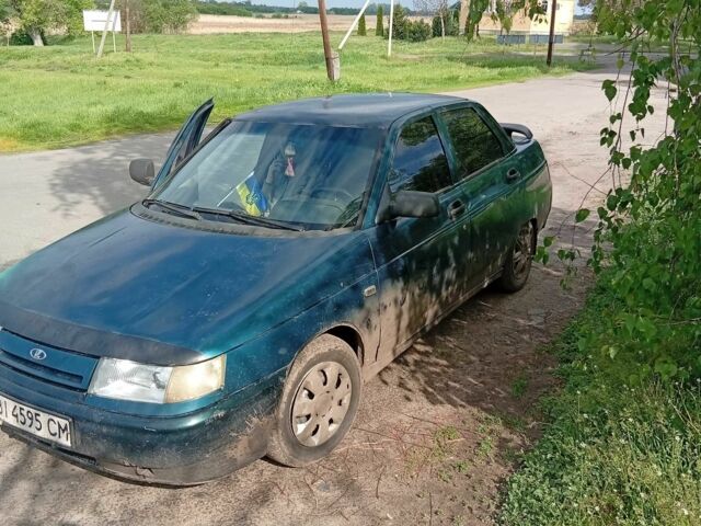 Зеленый ВАЗ 2110, объемом двигателя 1.5 л и пробегом 240 тыс. км за 1000 $, фото 1 на Automoto.ua