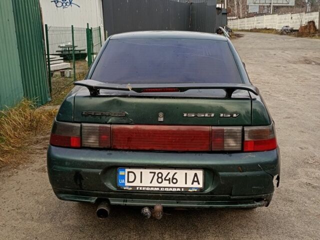 Зеленый ВАЗ 2110, объемом двигателя 1.5 л и пробегом 434 тыс. км за 520 $, фото 1 на Automoto.ua